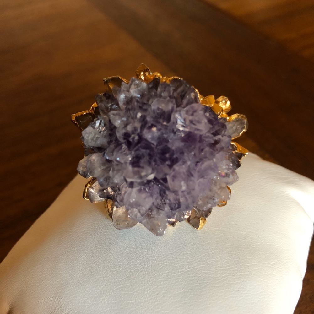 Amethyst Statement Ring - image 1